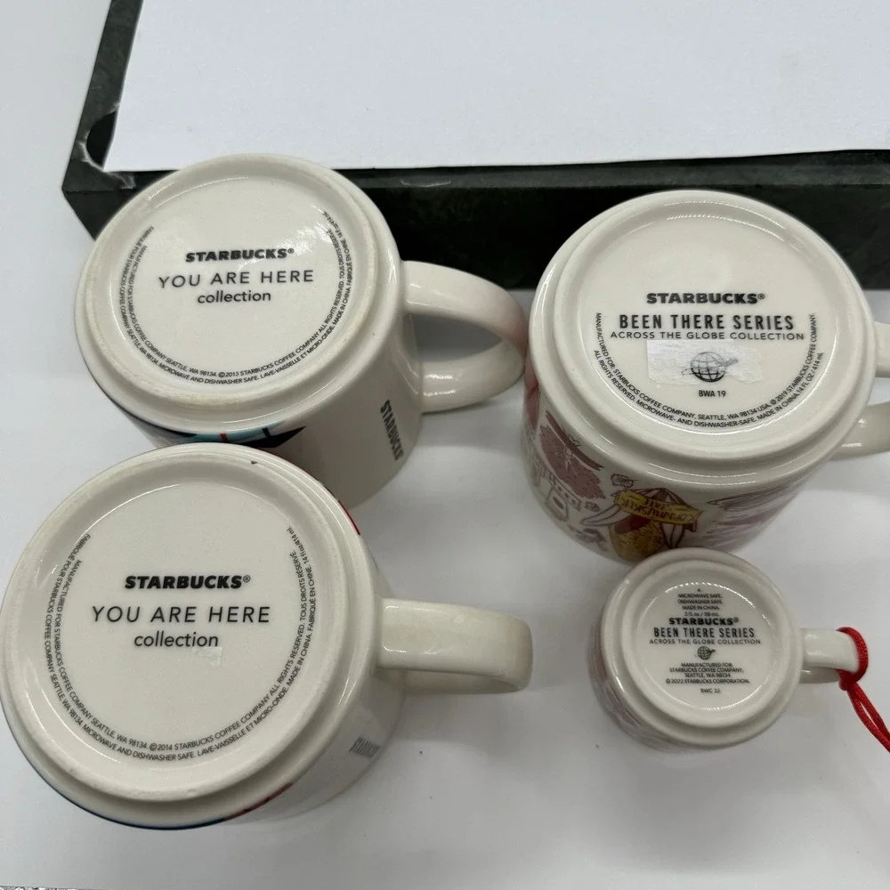 Starbucks Mug Lot 4 San Antonio Washington DC Nebraska You Are Here Been There
